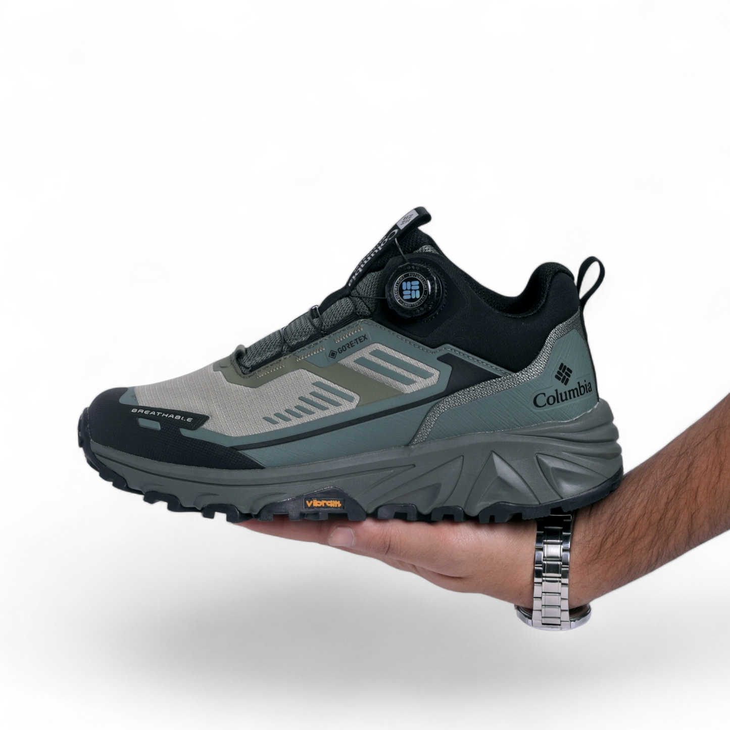 Columbia men's sneakers GTX men's trekking shoes - BL - in Green