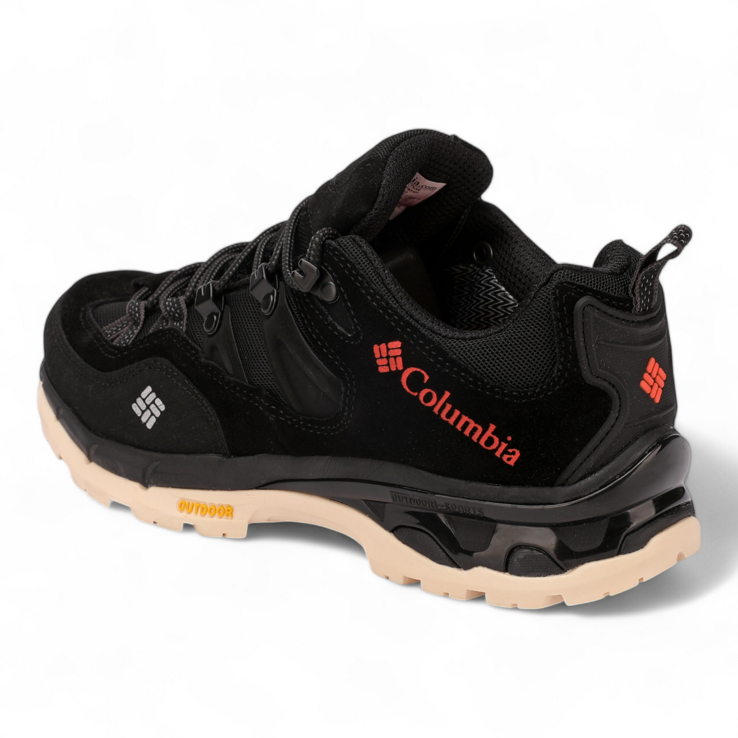Columbia Leather Outdoor Sneakers TI - in black