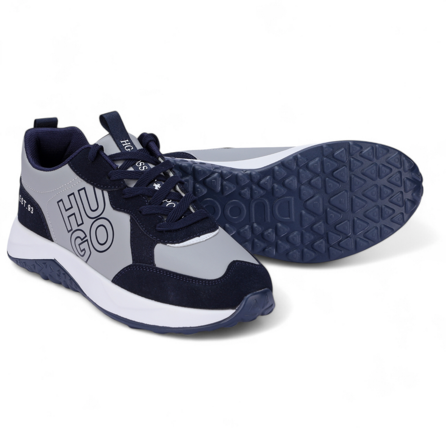 Hugo men's sneakers kane_runn_lgny HG - in grey×navy