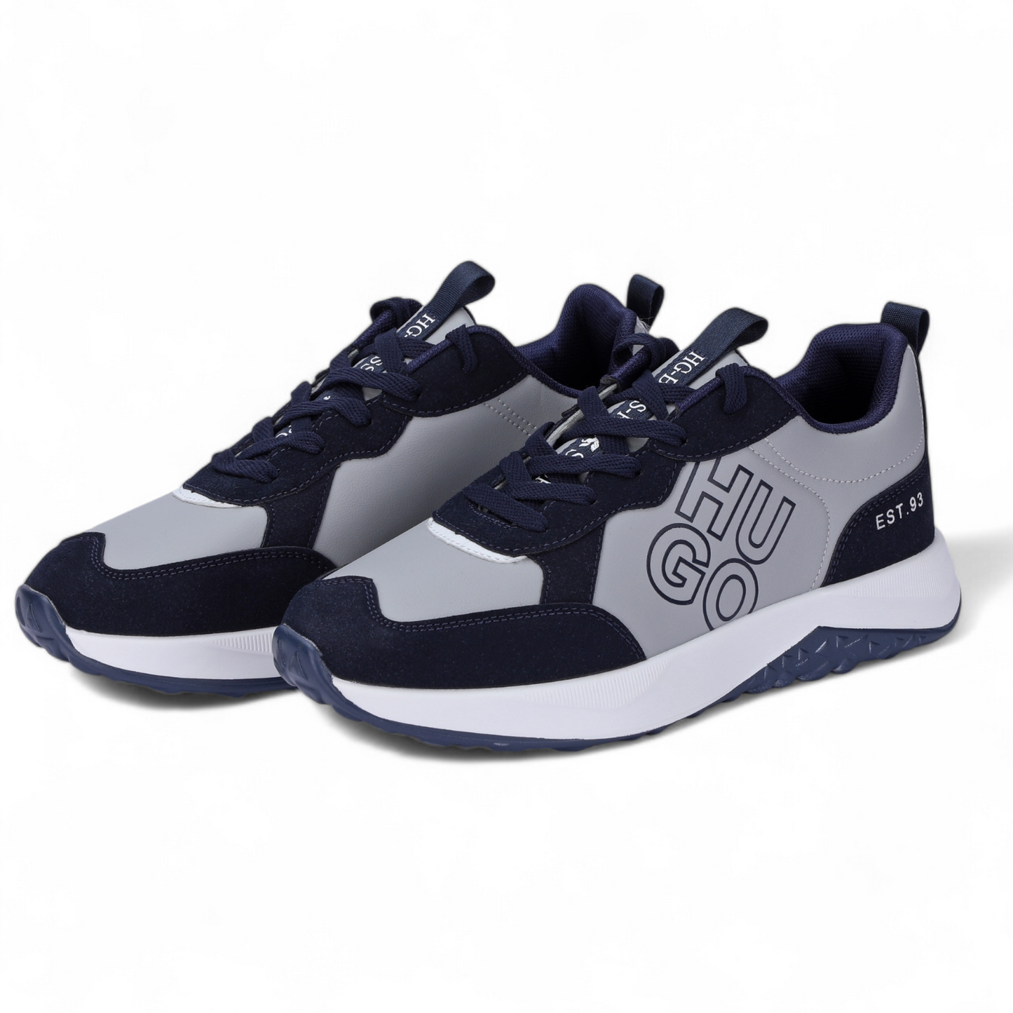 Hugo men's sneakers kane_runn_lgny HG - in grey×navy