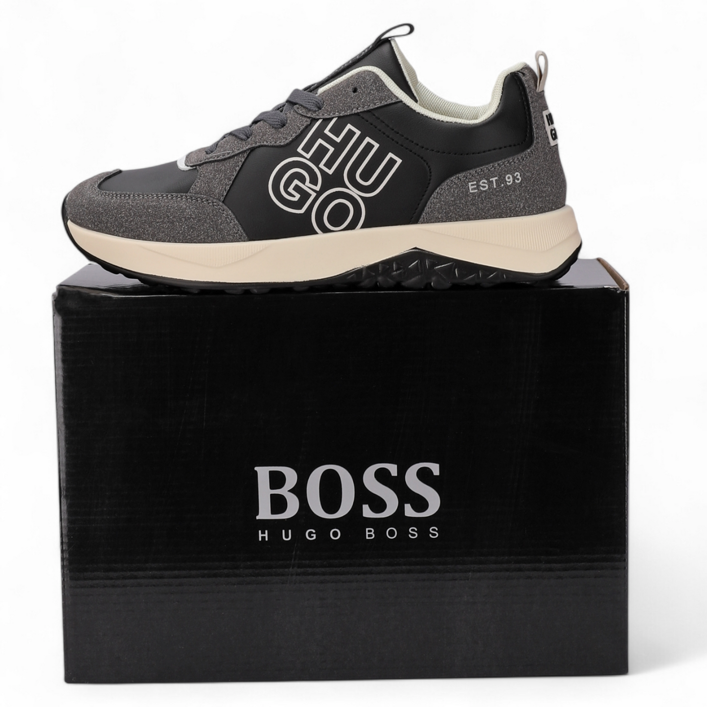 Hugo men's sneakers kane_runn_lgny HG - in black