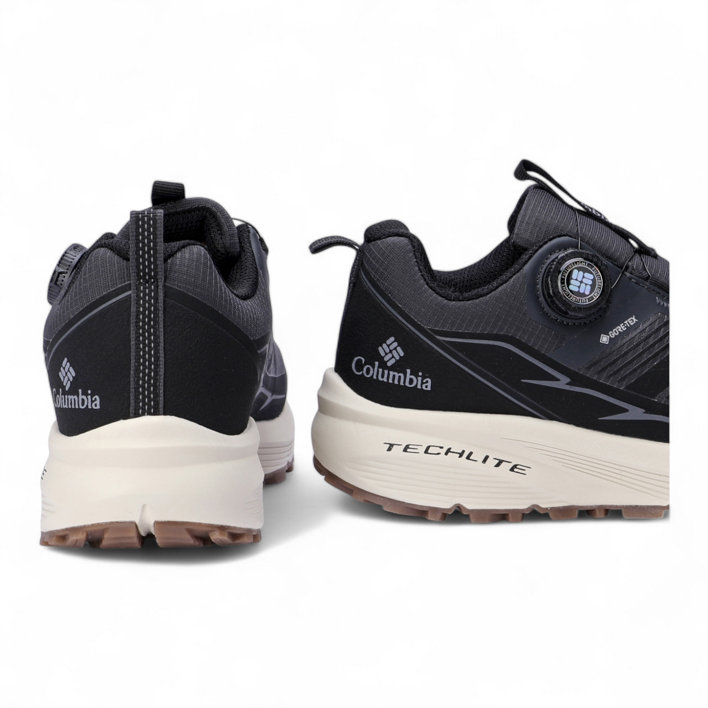 Columbia Leather Outdoor Sneakers BK - in gray×beige