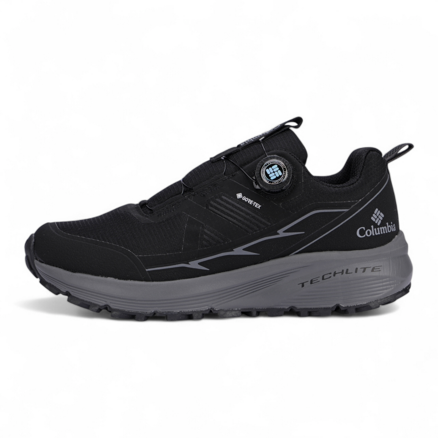 Columbia Leather Outdoor Sneakers BK - in black×gray