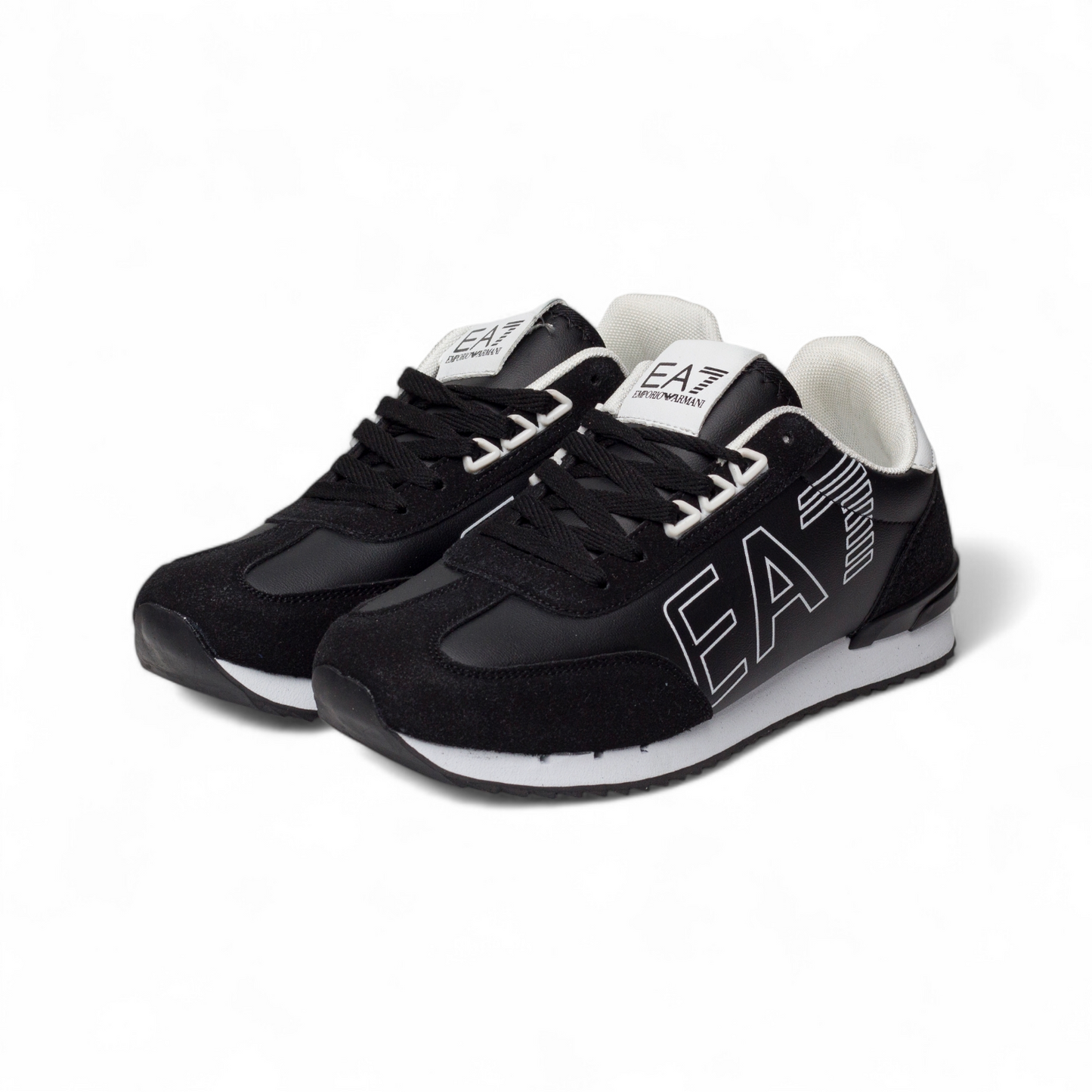 Emporio Armani men's casual sneakers EA - in Black