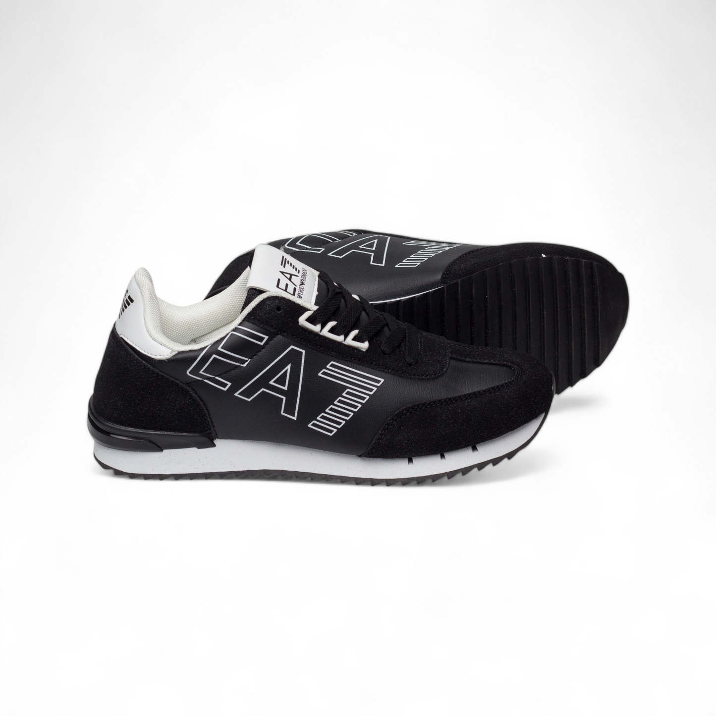 Emporio Armani men's casual sneakers EA - in Black