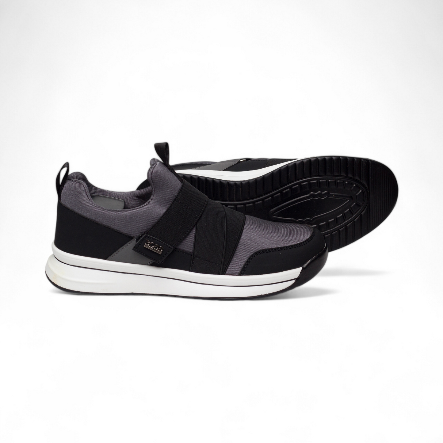 Boss men's casual sneakers BO - in black×grey