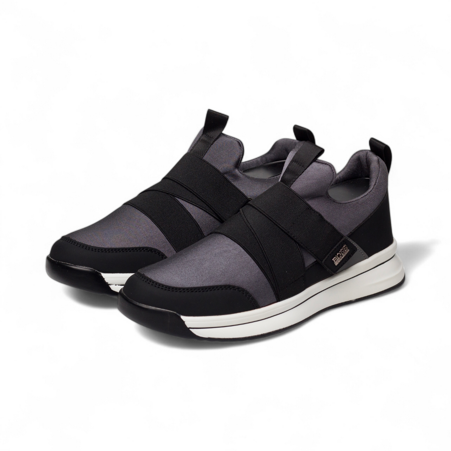 Boss men's casual sneakers BO - in black×grey
