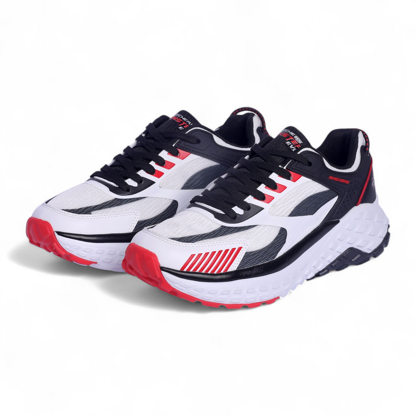 Skechers Mens Monster EVO Natural Multi color Casual Lace Up Shoe VO - in White