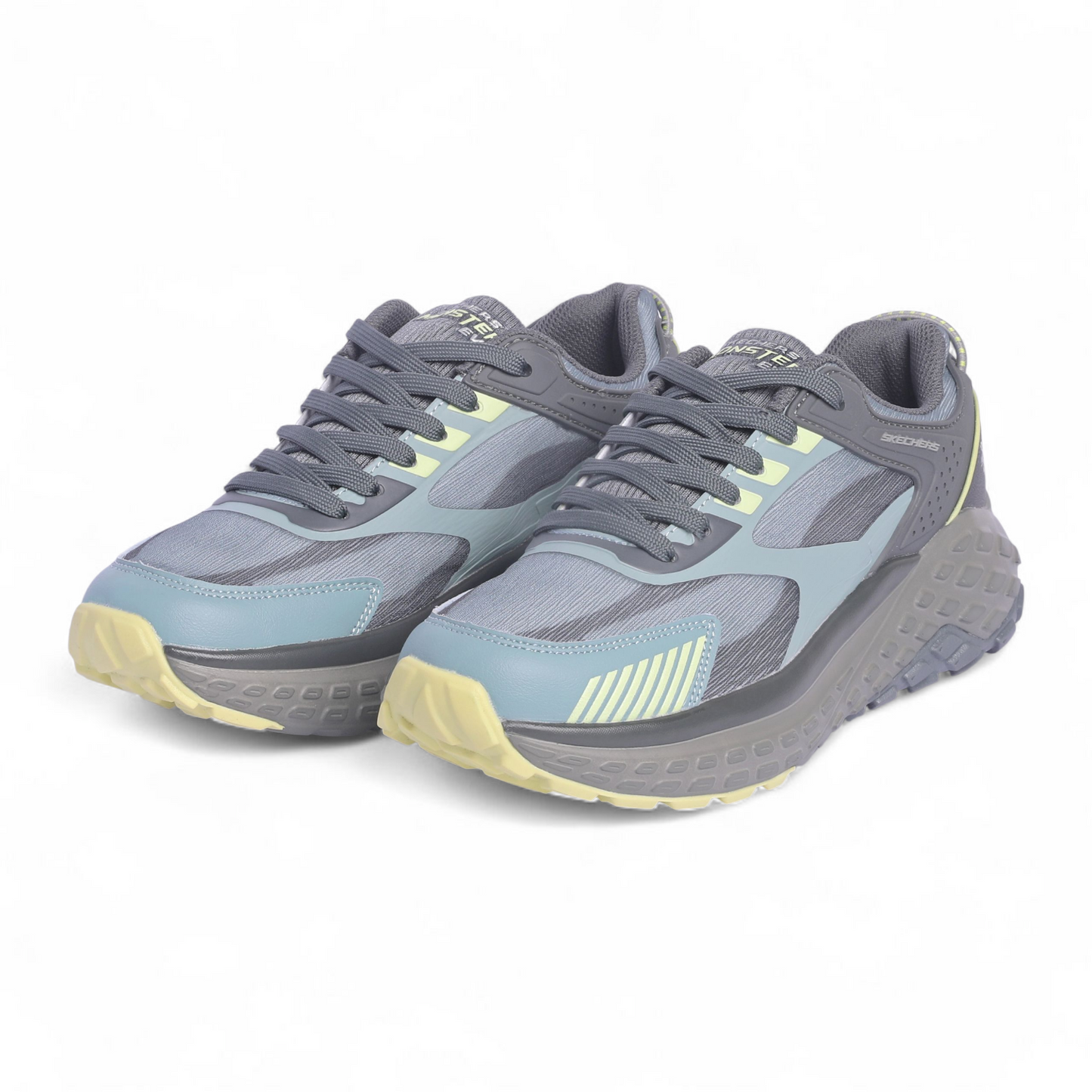 Skechers Mens Monster EVO Natural Multi color Casual Lace Up Shoe VO - in Gray
