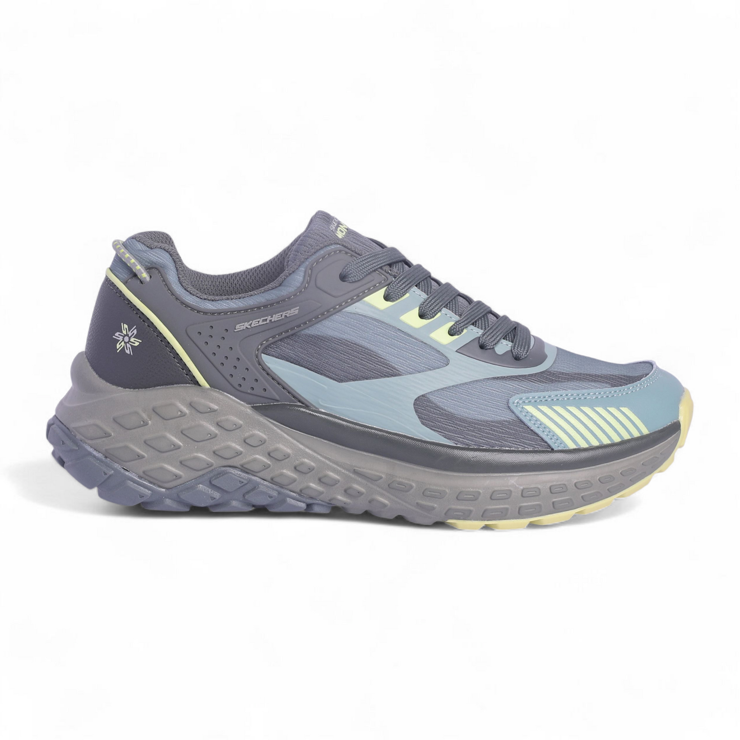 Skechers Mens Monster EVO Natural Multi color Casual Lace Up Shoe VO - in Gray