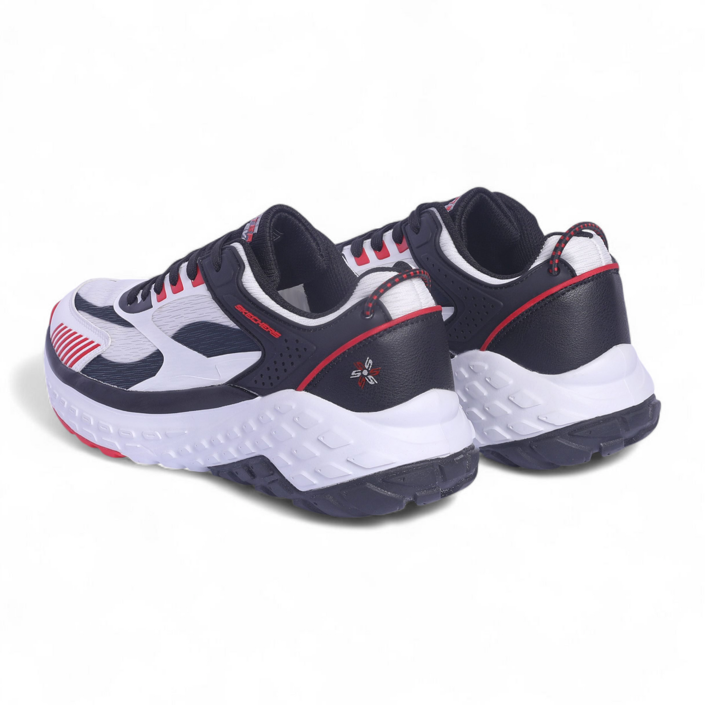 Skechers Mens Monster EVO Natural Multi color Casual Lace Up Shoe VO - in White
