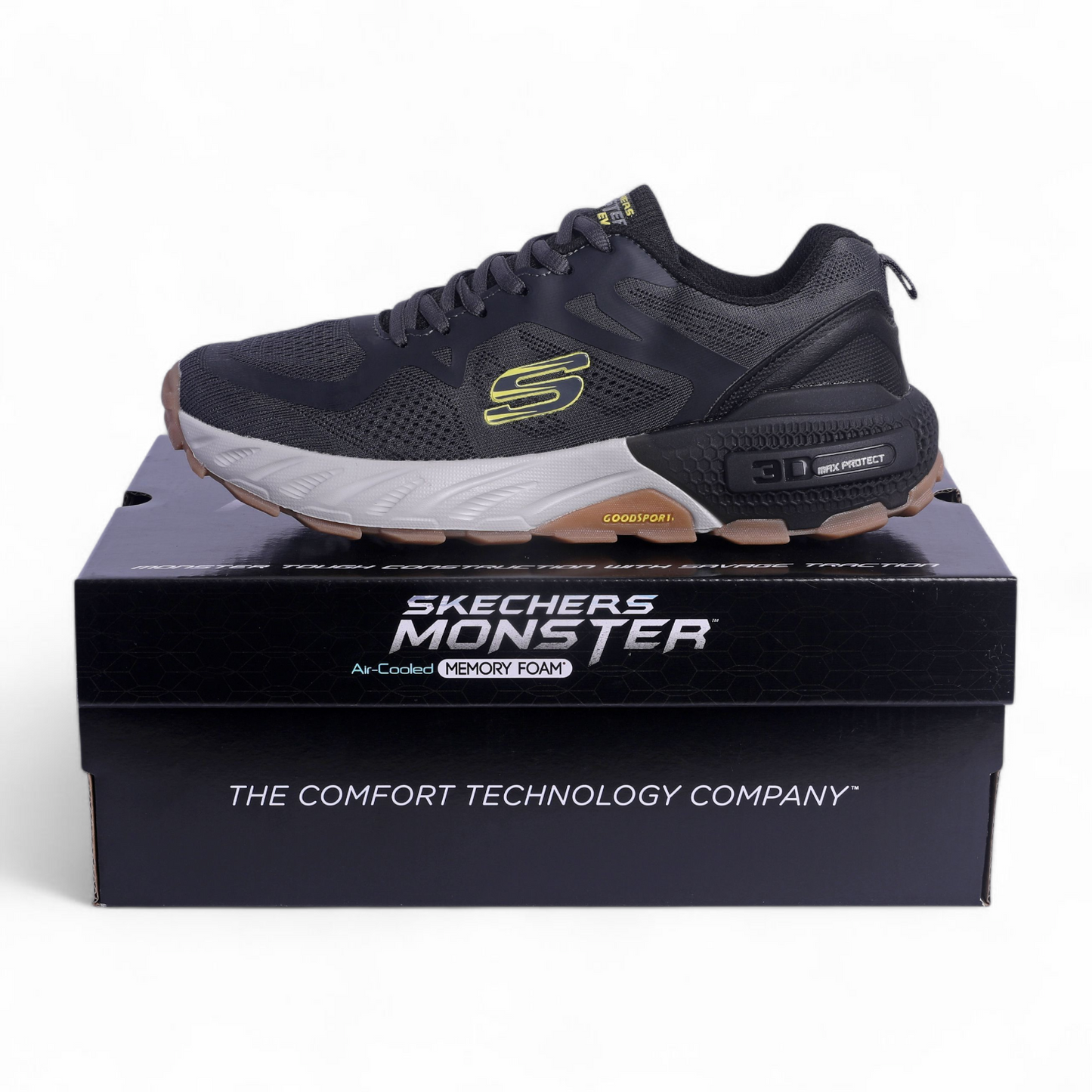 Skechers Max Protect Goodyear Sole 3D - in Gray