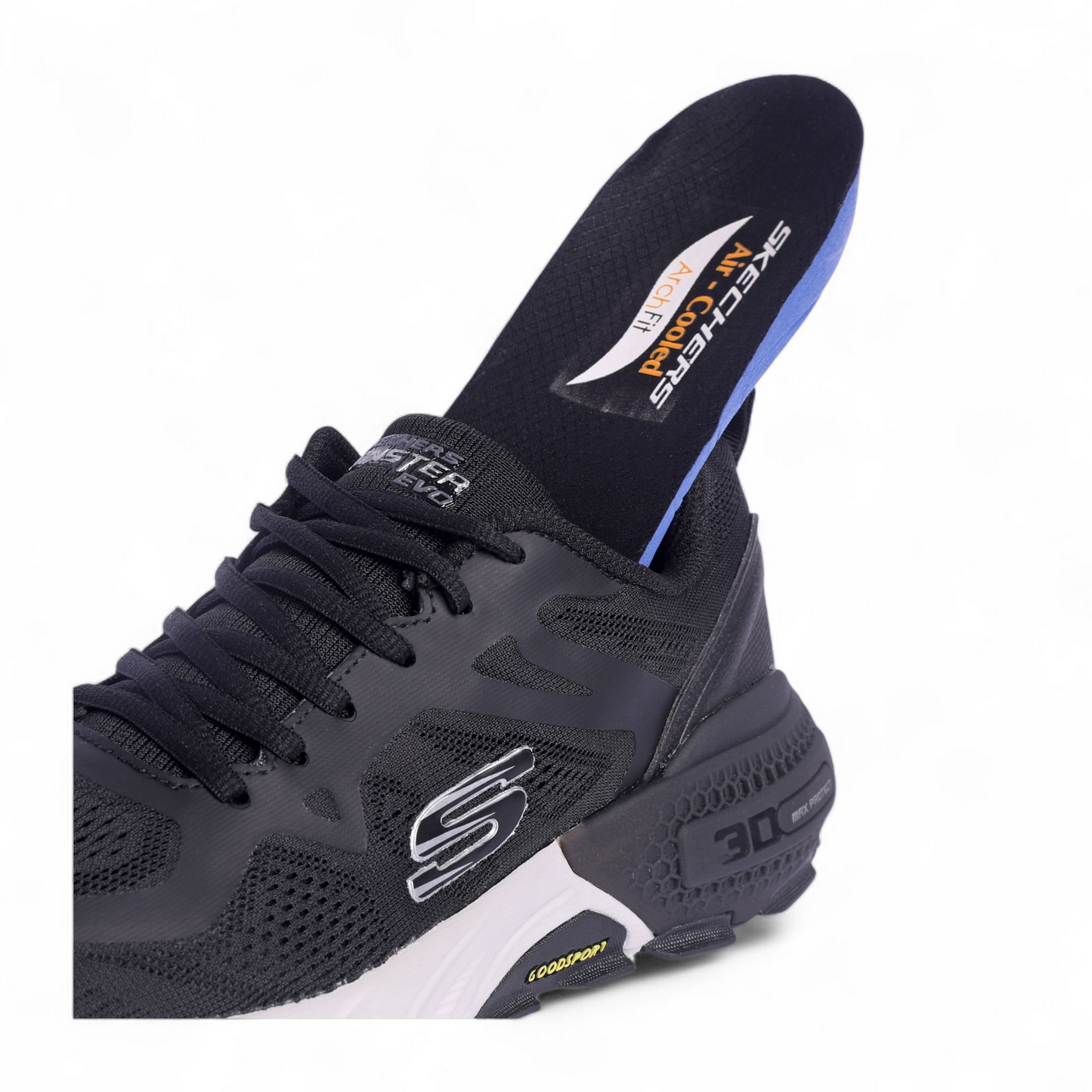 Skechers Max Protect Goodyear Sole 3D - in Black