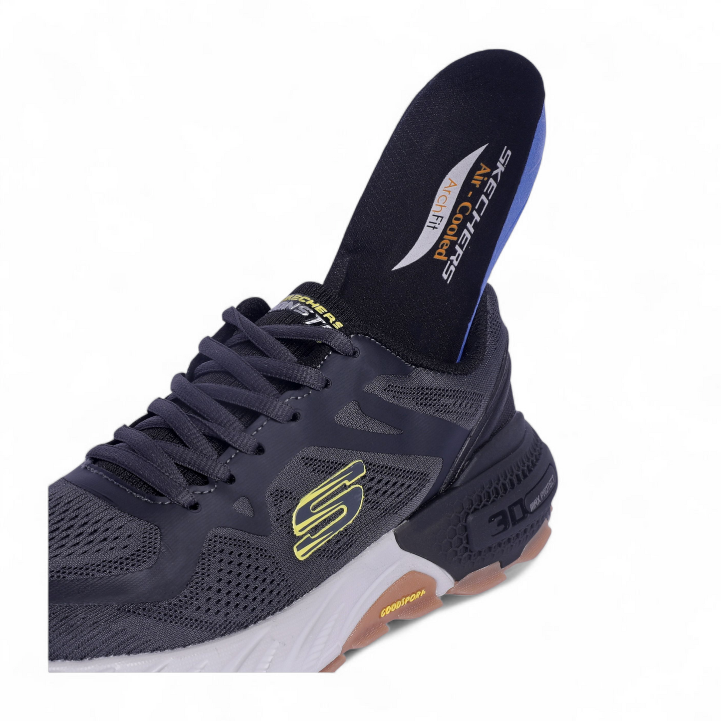 Skechers Max Protect Goodyear Sole 3D - in Gray