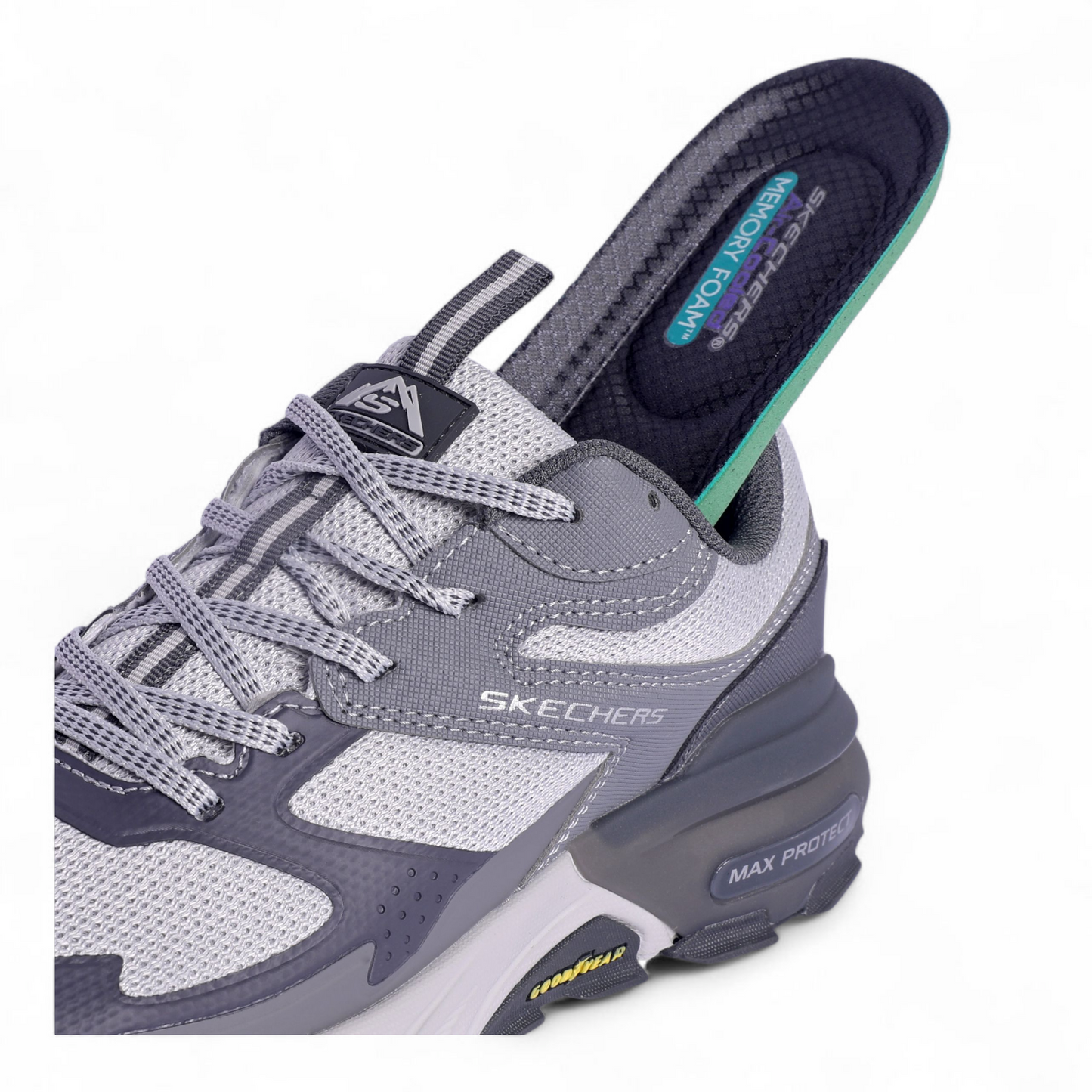Skechers Max Protect Goodyear Sole SD - in Light gray