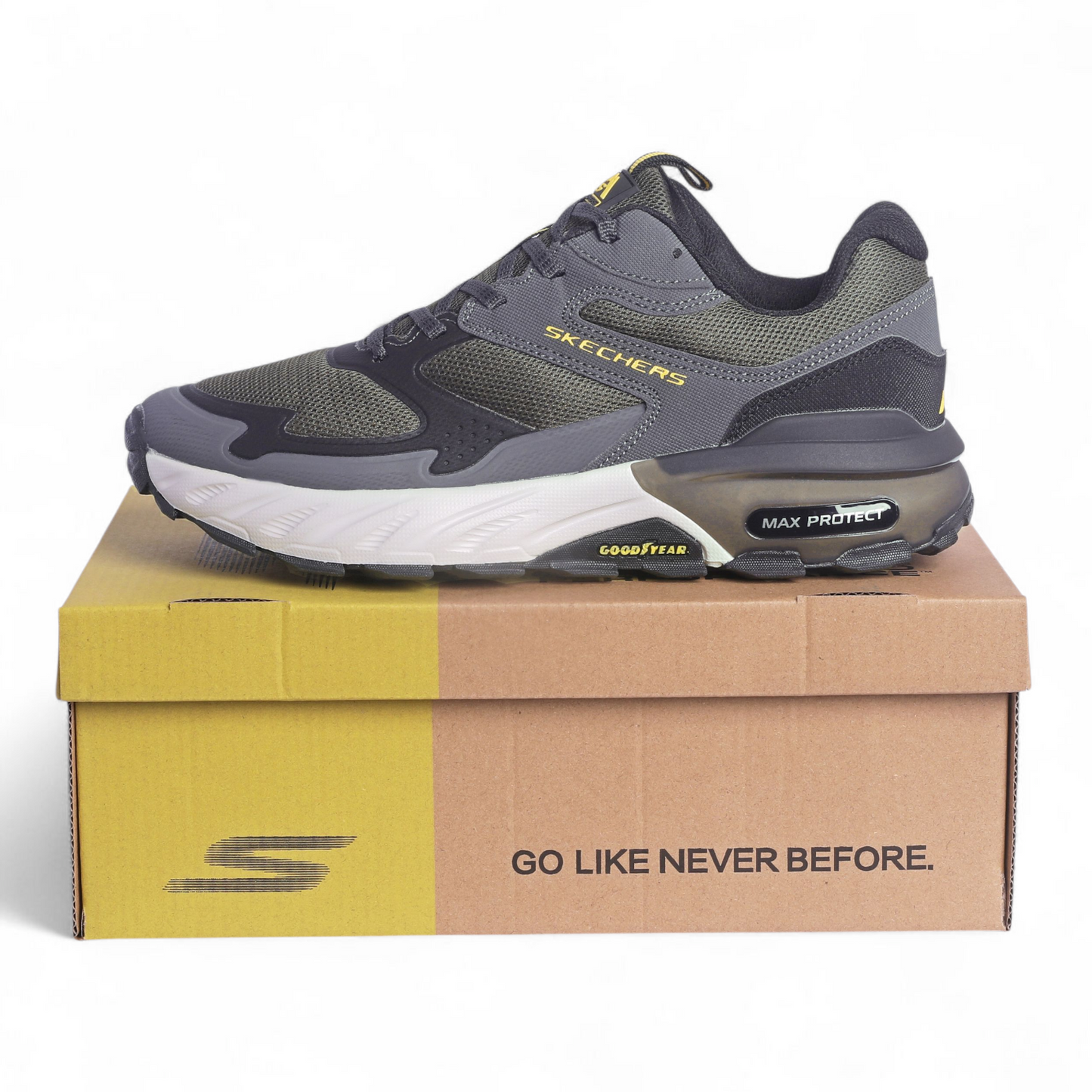 Skechers Max Protect Goodyear Sole SD - in Green×gray