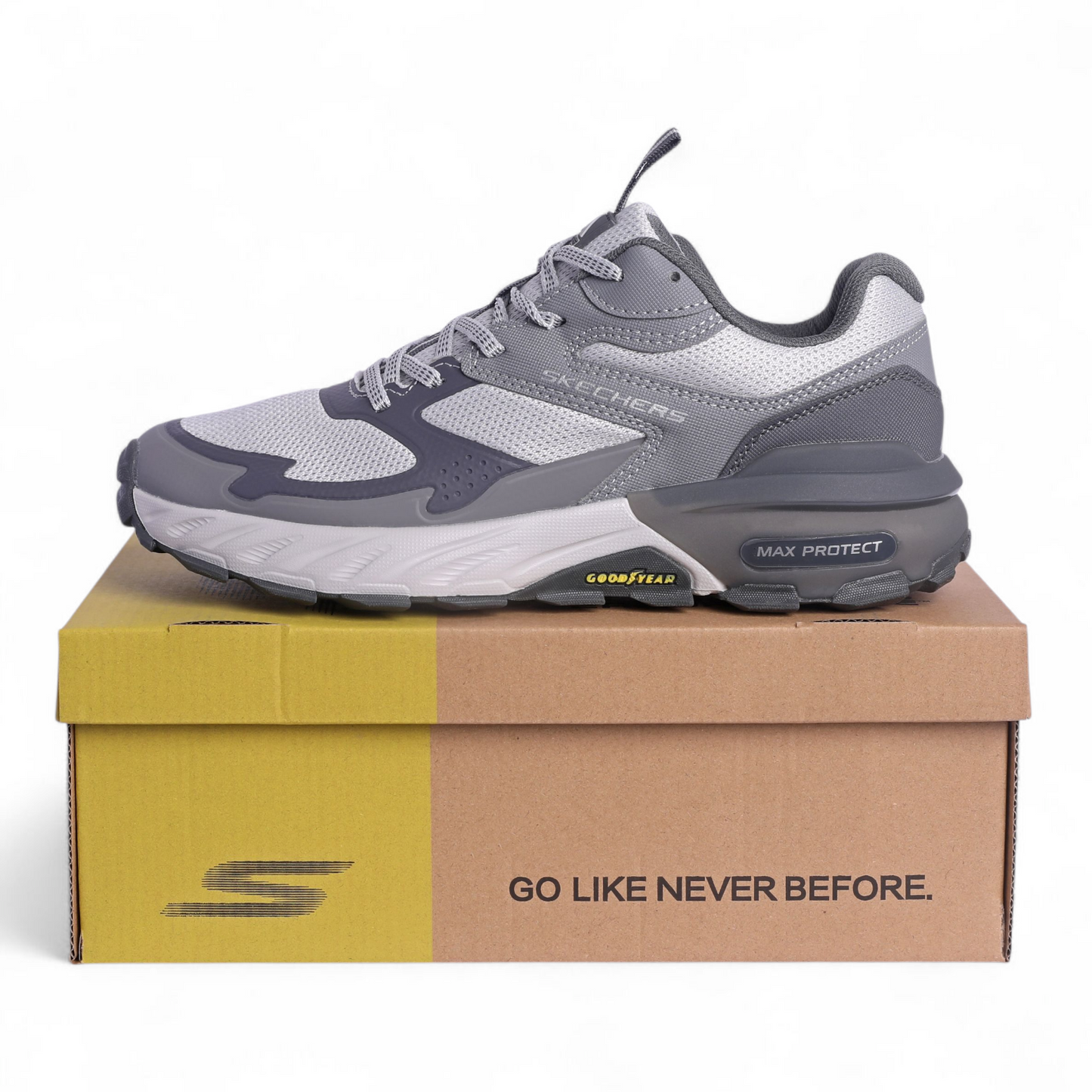 Skechers Max Protect Goodyear Sole SD - in Light gray