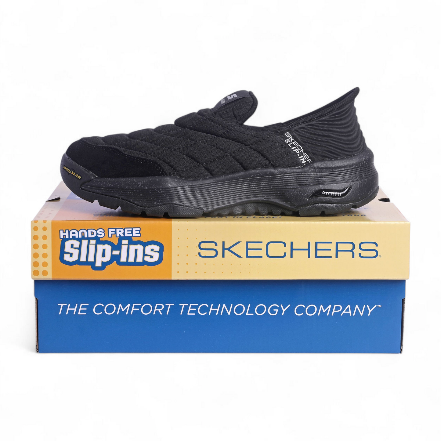 Skechers Arch Fit Slip-Ins – Quilted Comfort Edition MK - in Black