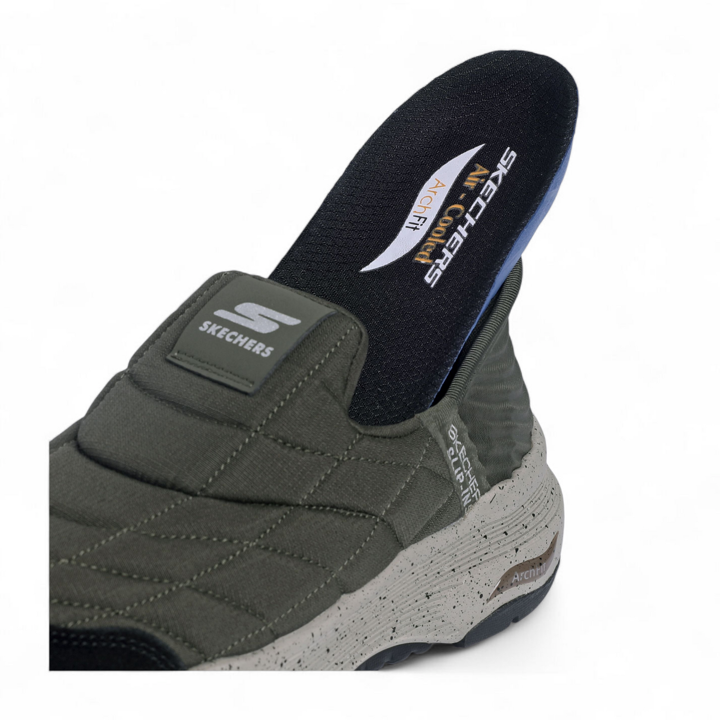 Skechers Arch Fit Slip-Ins – Quilted Comfort Edition MK - in Green