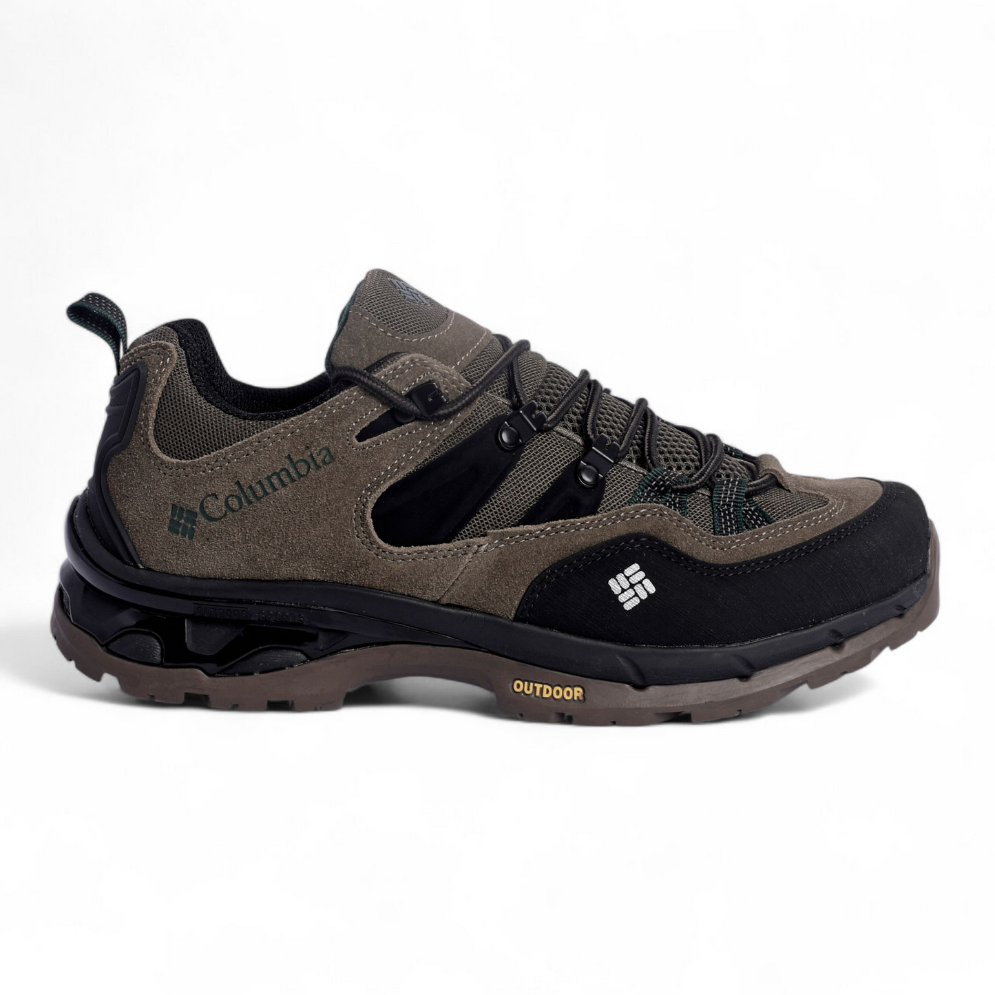 Columbia Leather Outdoor Sneakers TI - in Olive
