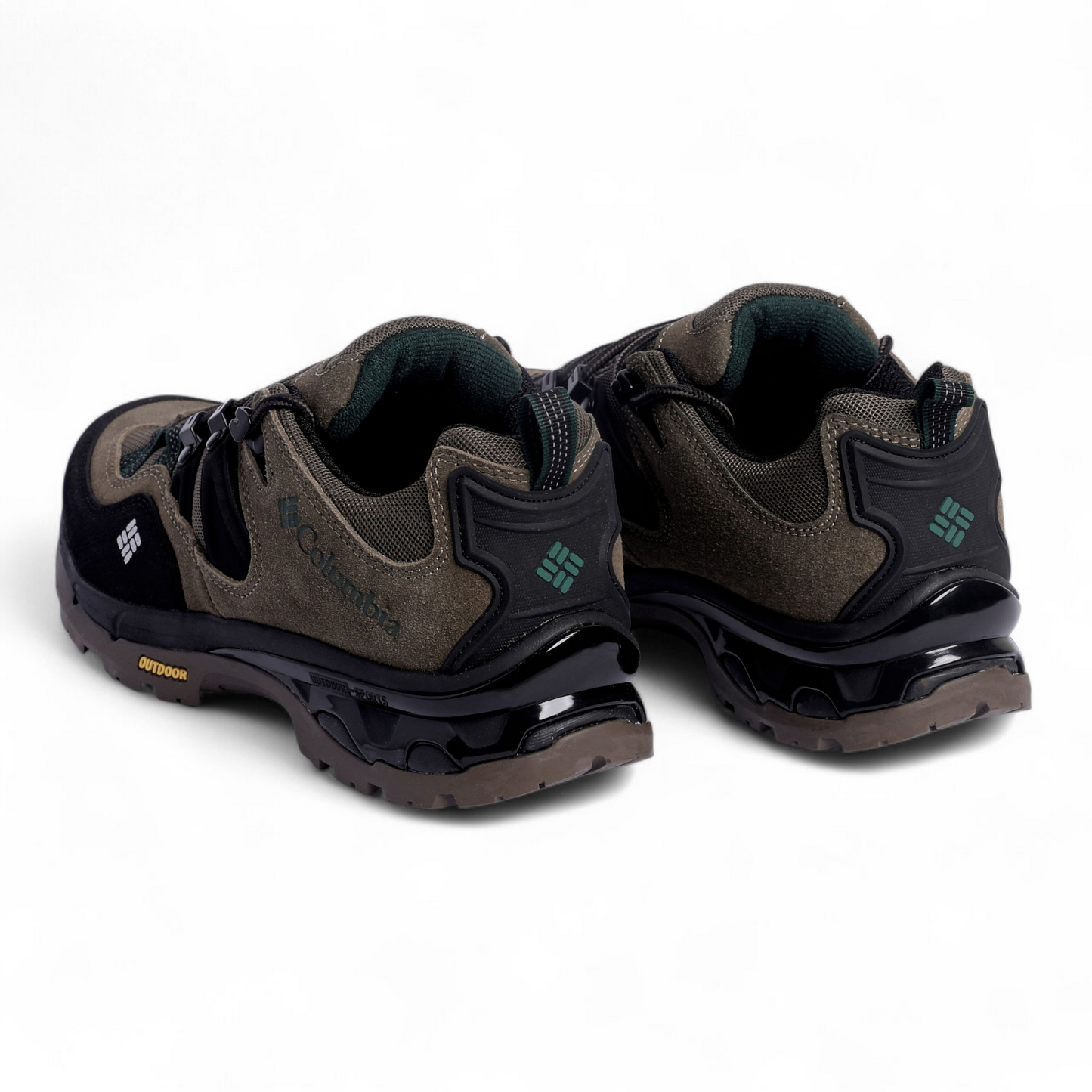 Columbia Leather Outdoor Sneakers TI - in Olive