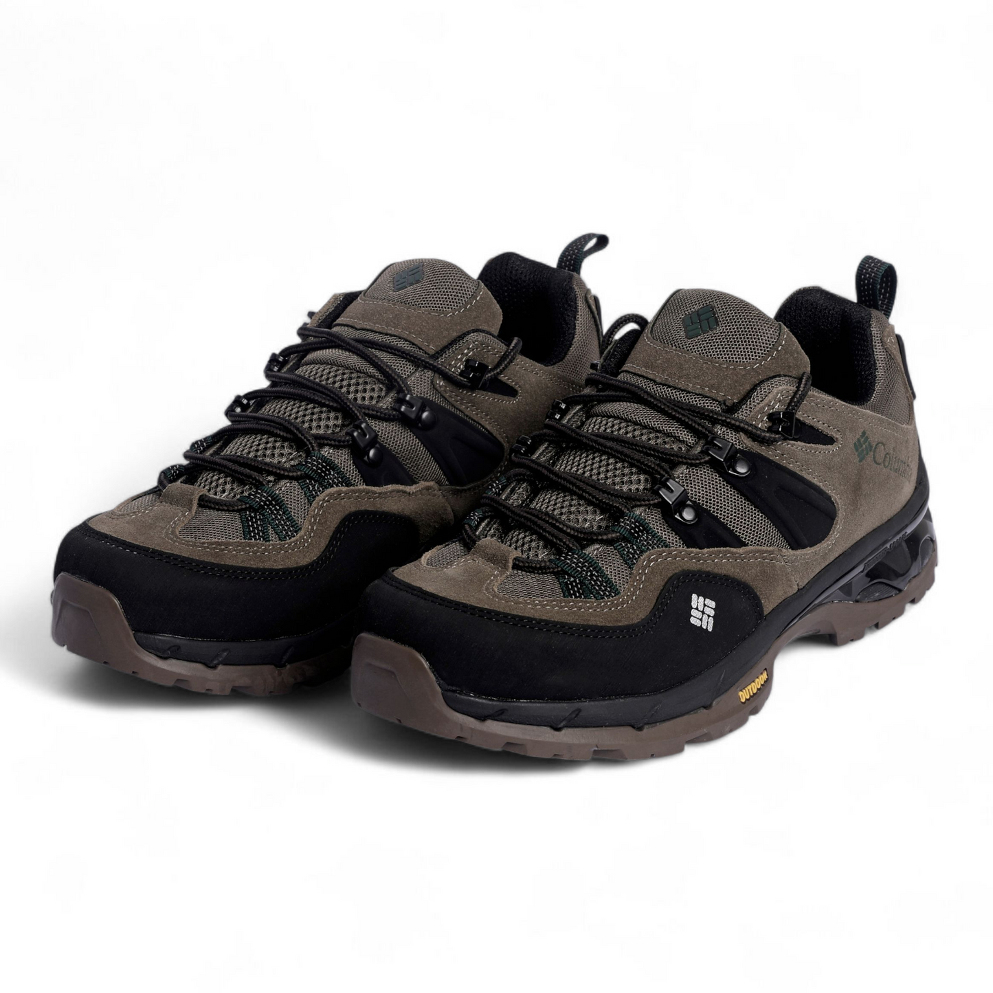 Columbia Leather Outdoor Sneakers TI - in Olive