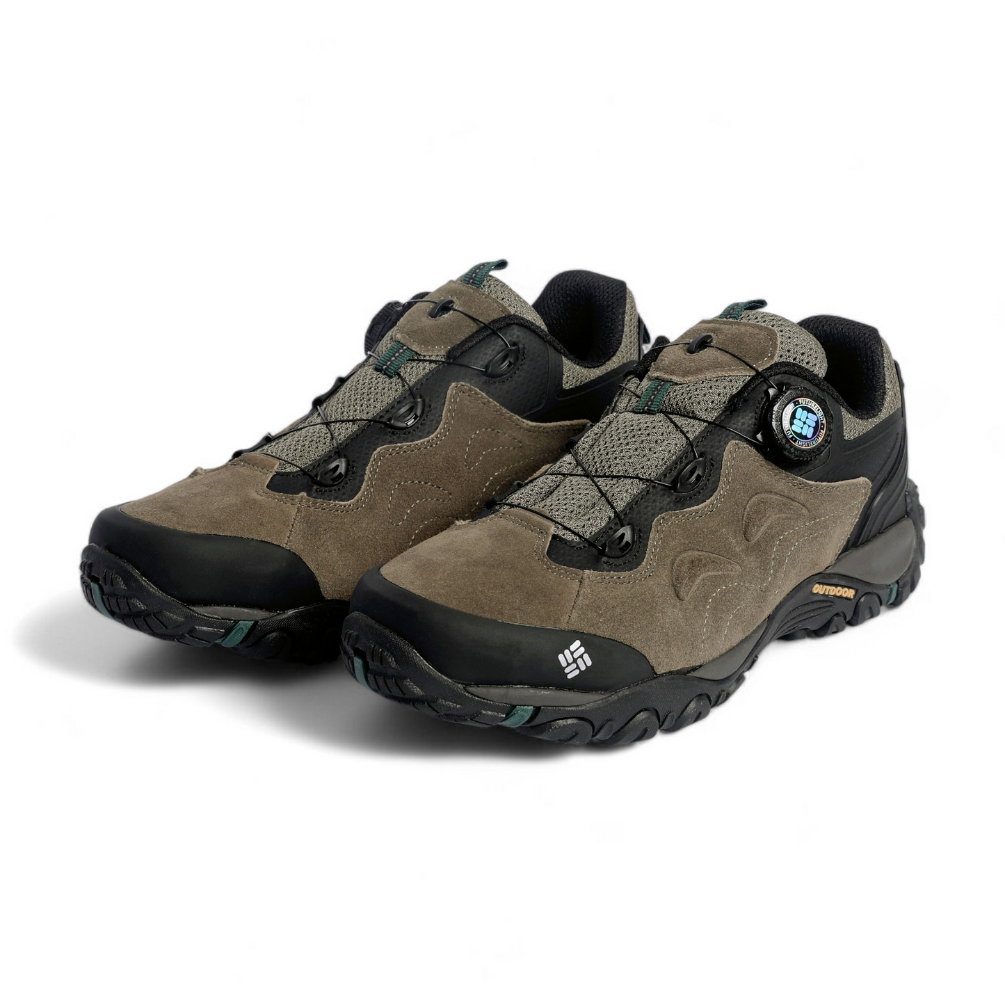 Columbia Leather Outdoor Sneakers CO - in Olive