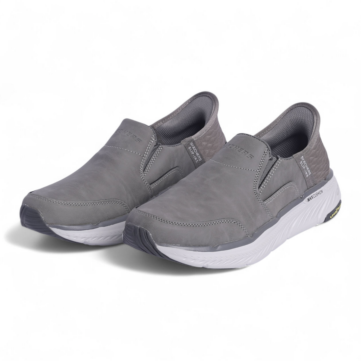 Skechers Max Cushioning Slip-Ins with Goodyear Sole GA - in Gray