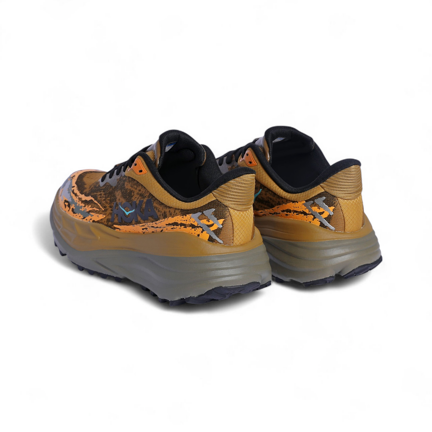 HOKA Stinson 7 – Maximum Cushioning Trail Running Shoes HS - in Olive×orange