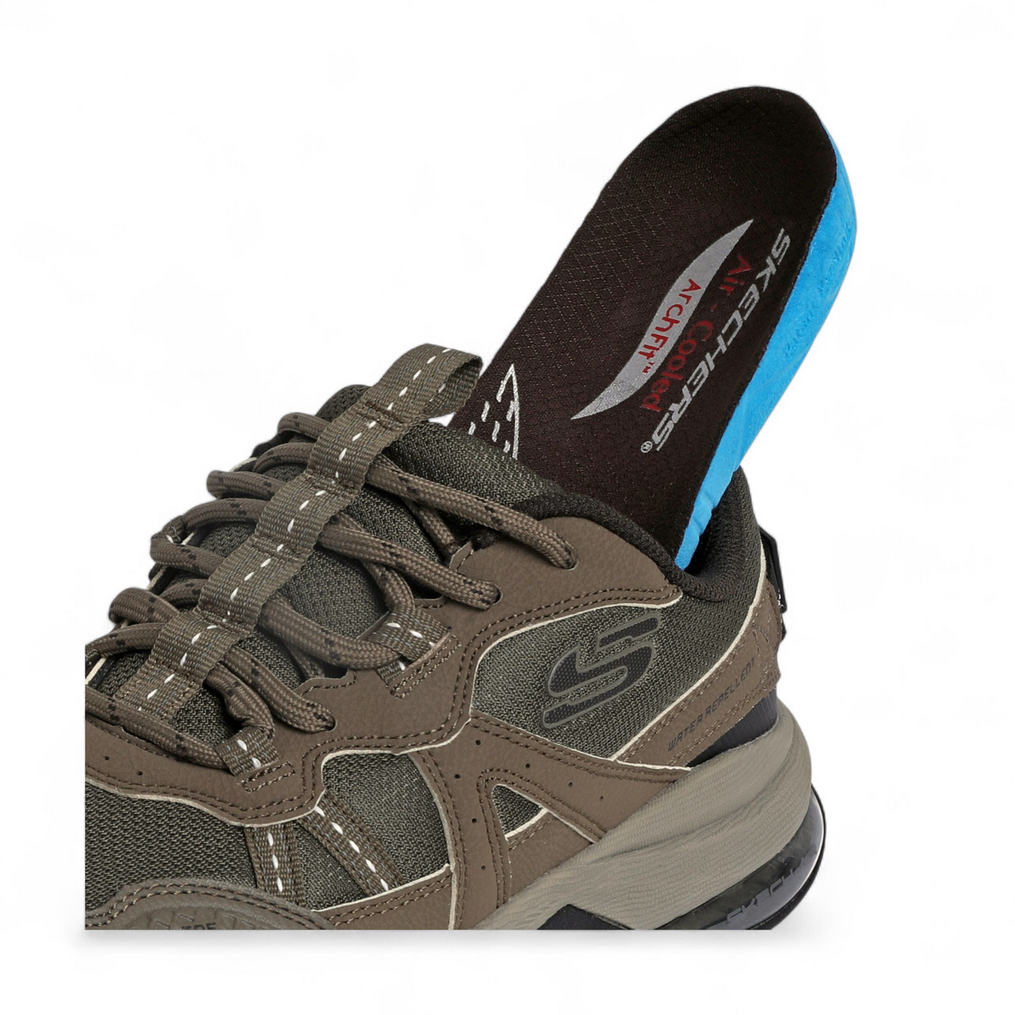 Skechers Arch Fit Uno Lite - Trail Tracer S3 - in Dark beige