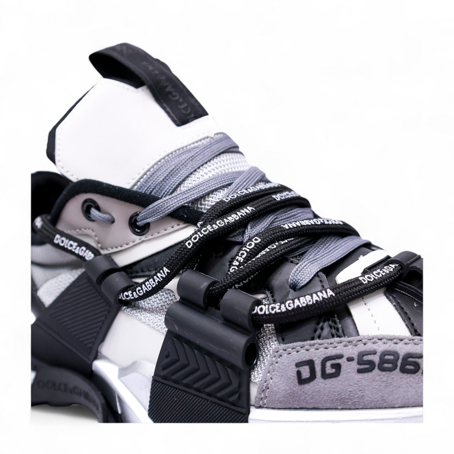 Men’s Dolce & Gabbana Low Top Space Lace Up Sneakers DG - in Gray