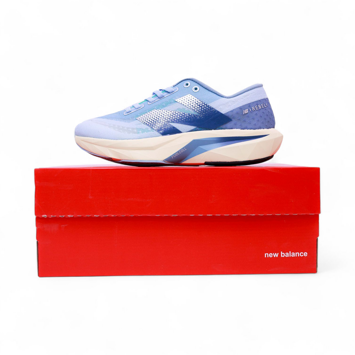 New Balance women's FuelCell Rebel V4 Running Shoe - WB - in Sky
