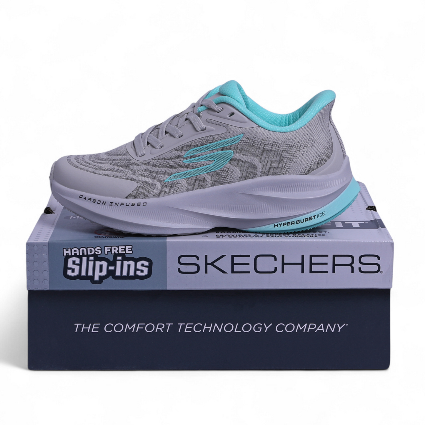 Skechers Slip-Ins – Hyper Burst Ice, Carbon Infused & Hyper Arc Comfort - WE - in Grey