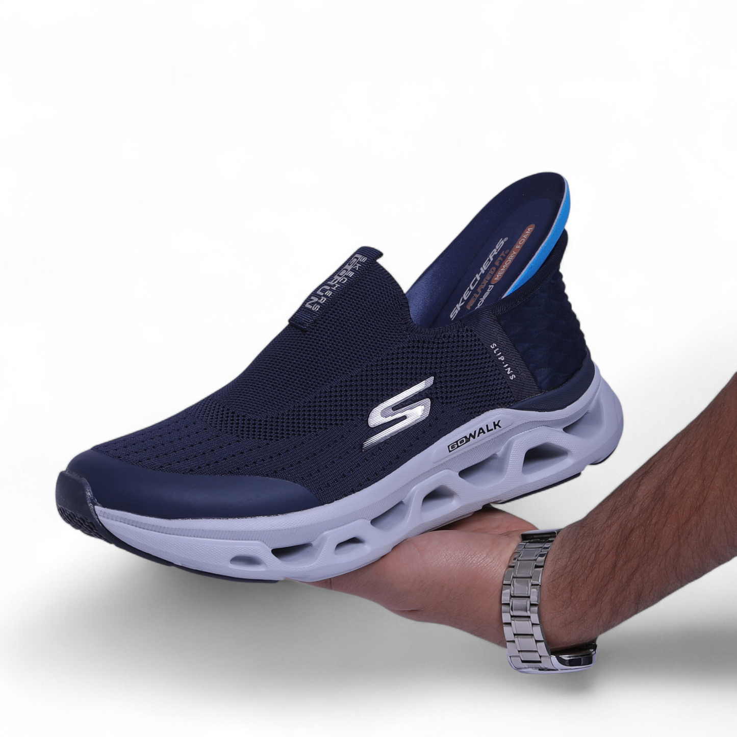 Skechers GO RUN Max Slip‑In – Comfort Meets Performance - OL - in Navy