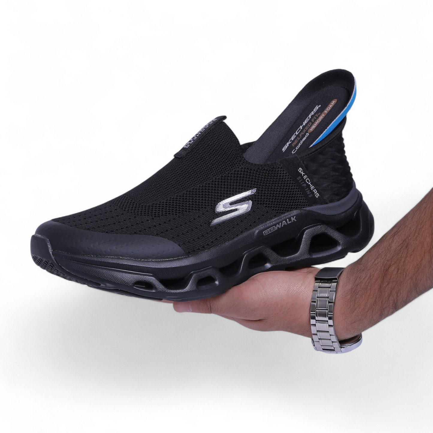 Skechers GO RUN Max Slip‑In – Comfort Meets Performance - OL - in Black