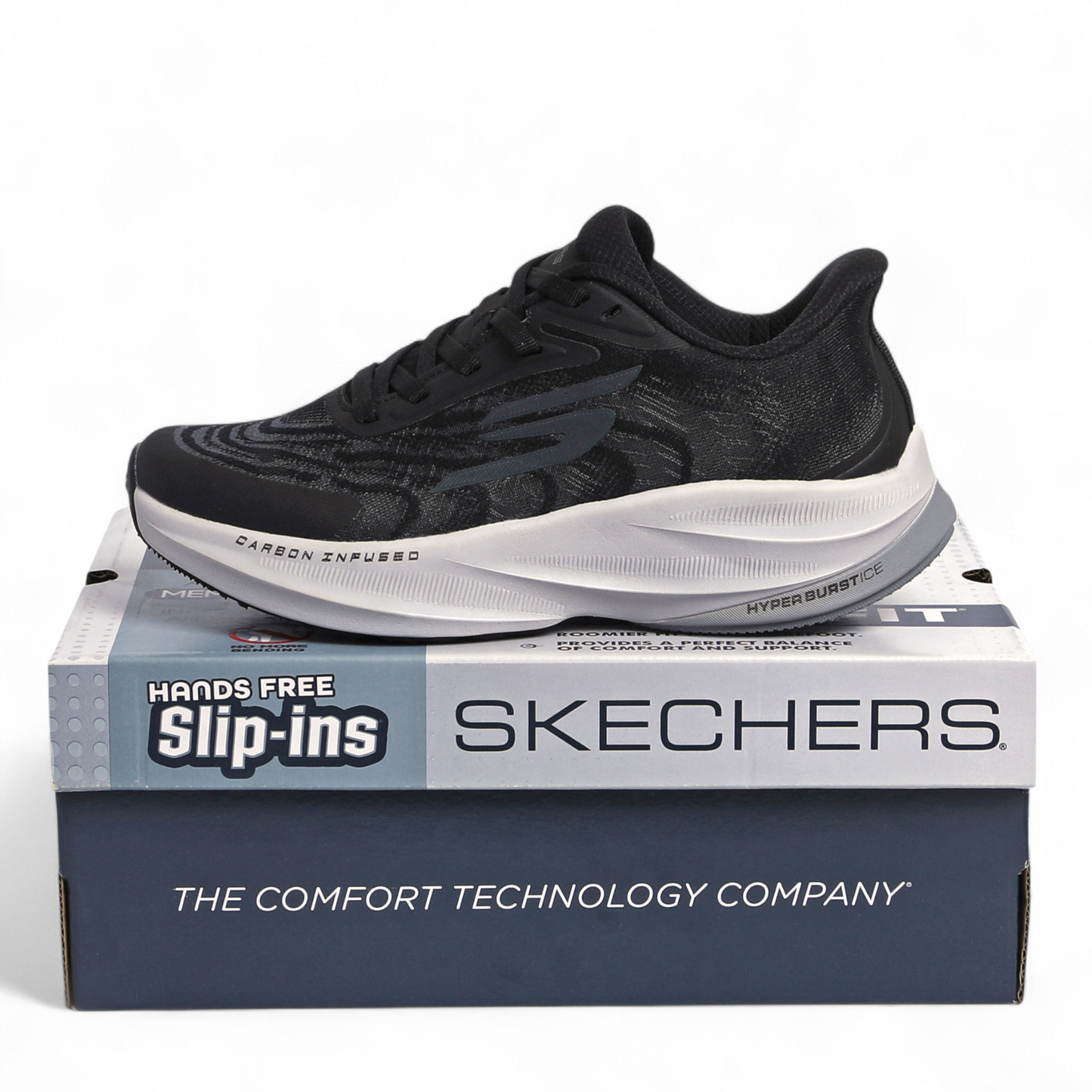 Skechers Slip-Ins – Hyper Burst Ice, Carbon Infused & Hyper Arc Comfort - ED - in Black