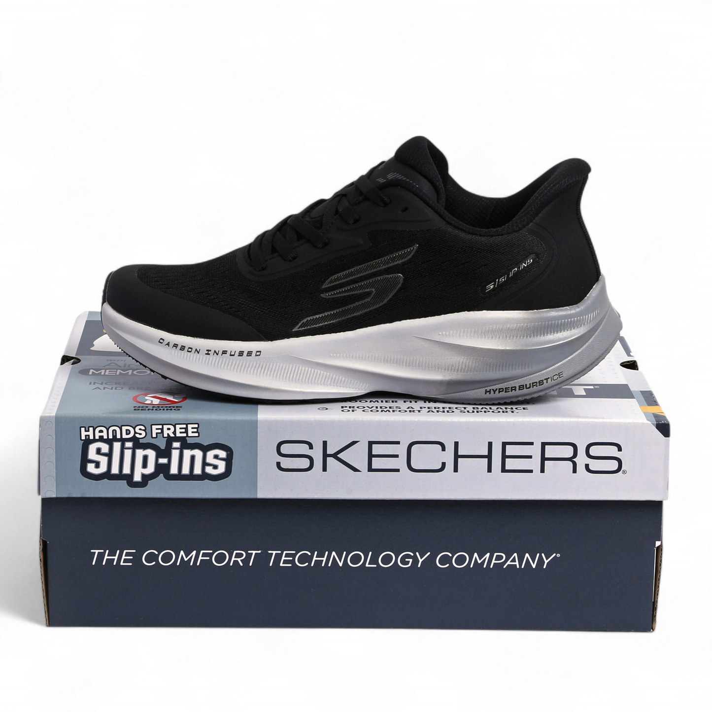 Skechers Slip-Ins – Hyper Burst Ice, Carbon Infused & Hyper Arc Comfort - HY - in Black