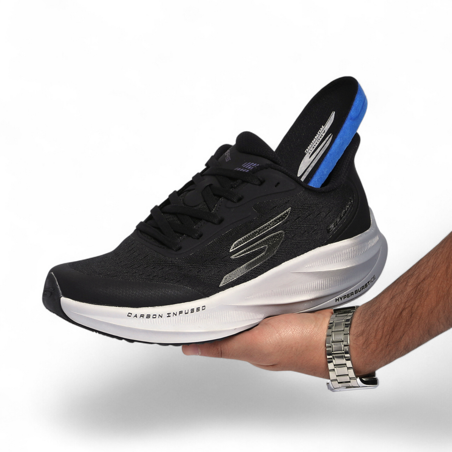 Skechers Slip-Ins – Hyper Burst Ice, Carbon Infused & Hyper Arc Comfort - HY - in Black