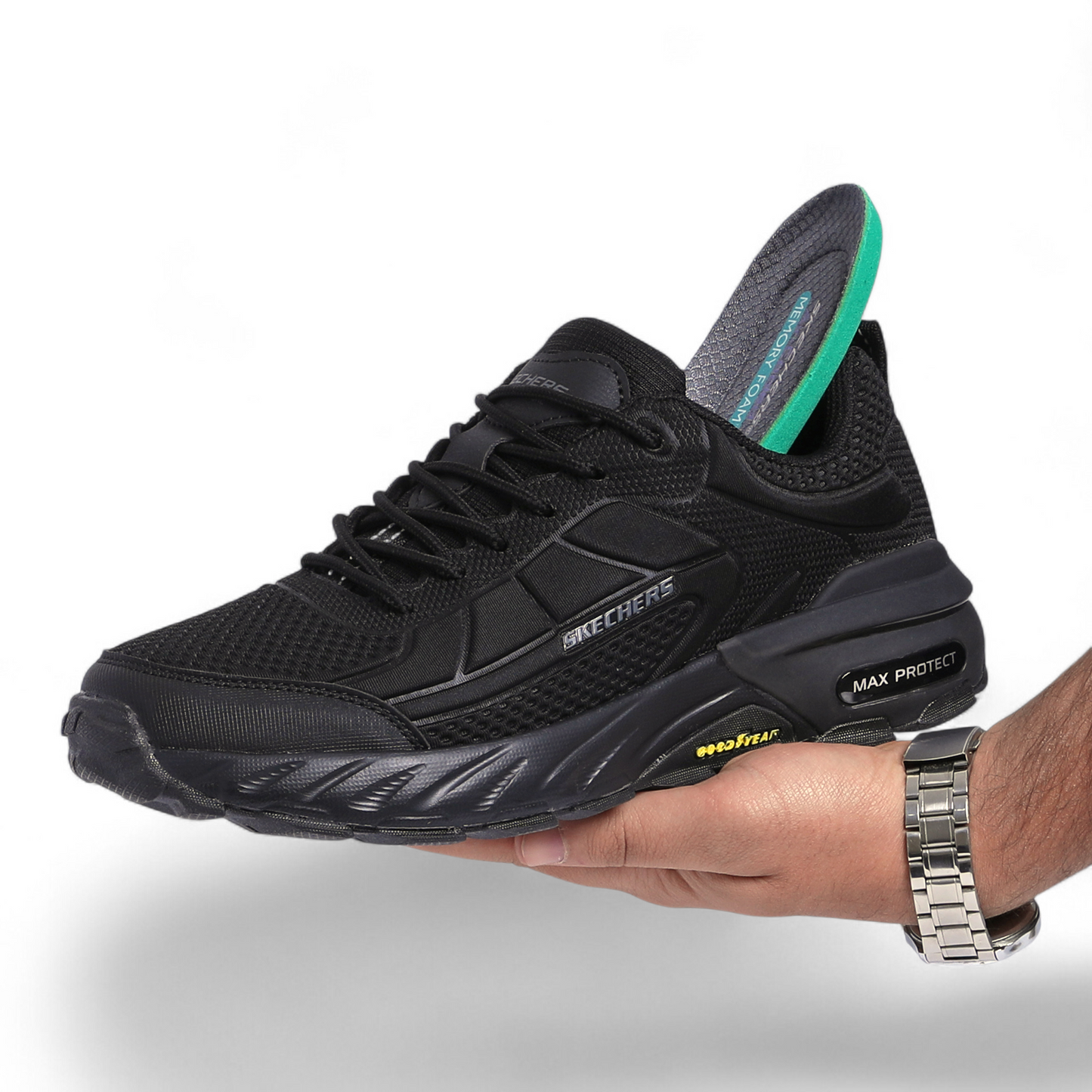 Skechers Max Protect Goodyear Sole - NC - in Black