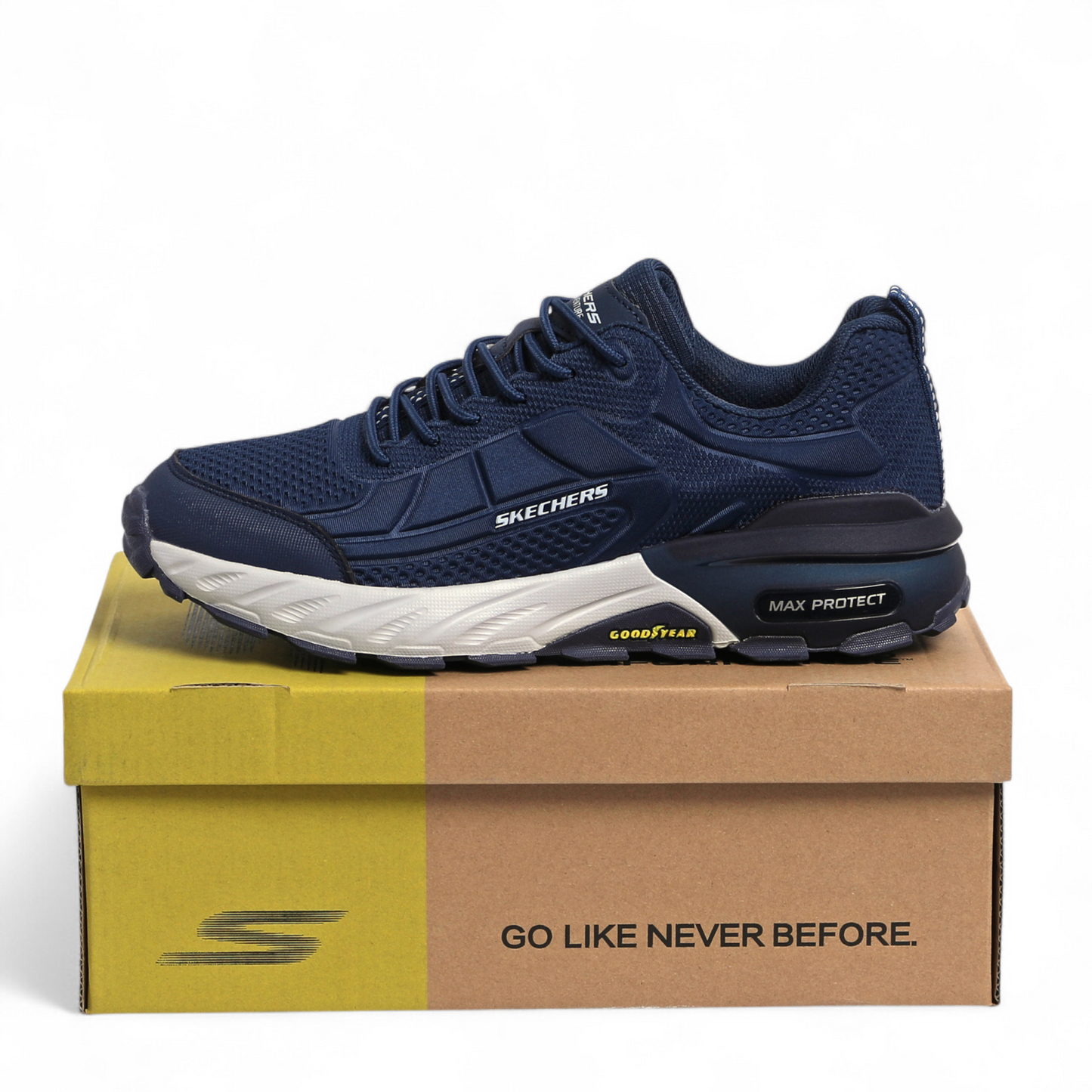 Skechers Max Protect Goodyear Sole - NC - in Navy