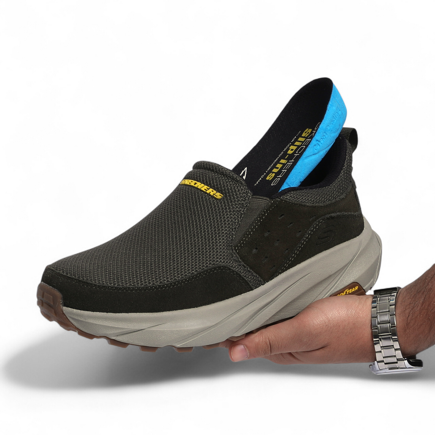 Skechers Slip-Ins with Air Cooled Memory Foam – Easy Comfort, All-Day Support - FR - in Green