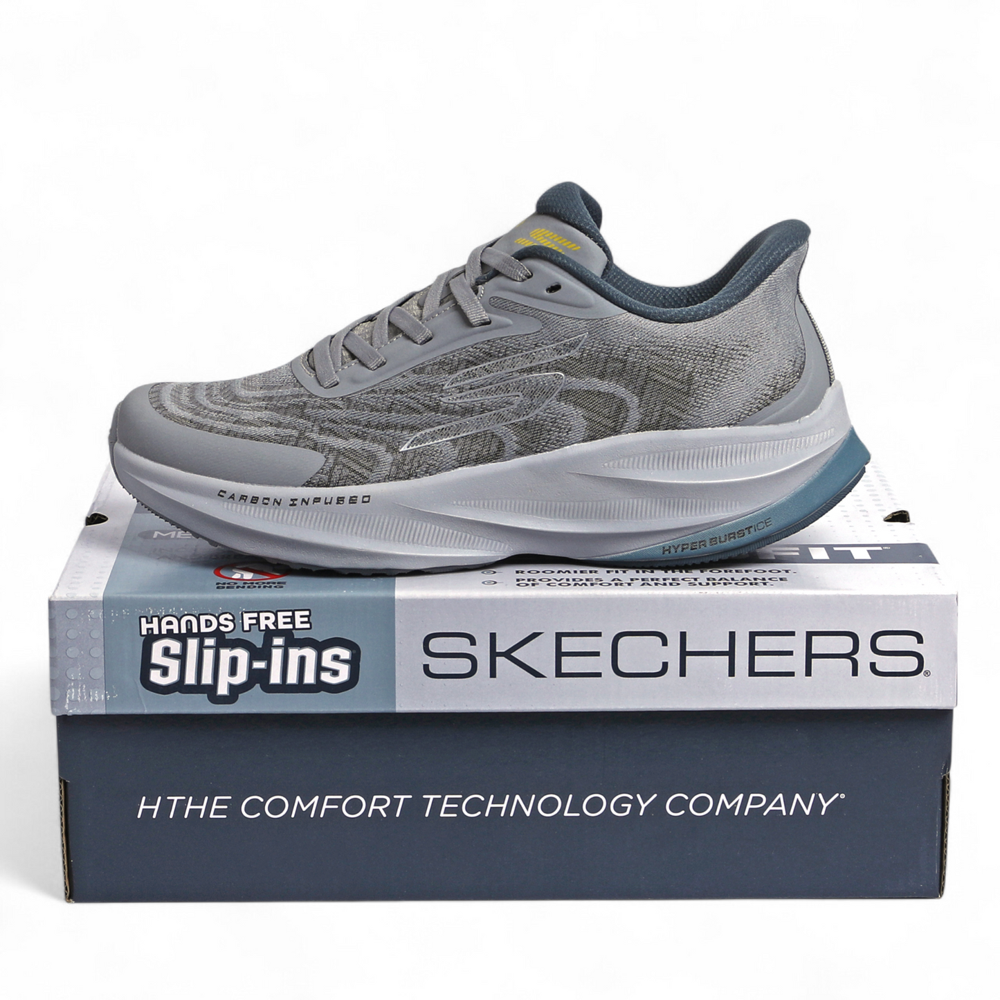 Skechers Slip-Ins – Hyper Burst Ice, Carbon Infused & Hyper Arc Comfort - ED - in Grey