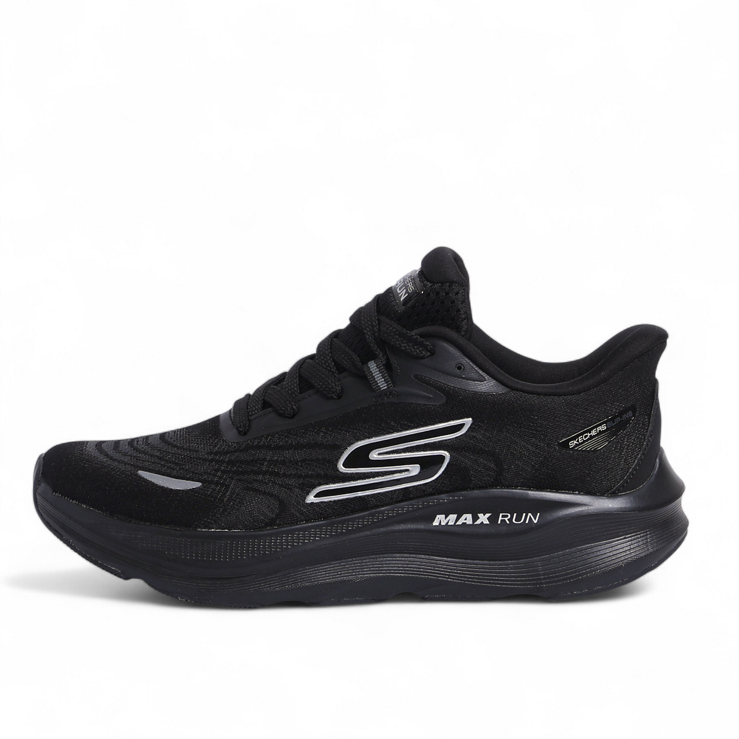 SKECHERS MAX-RUN SLIP-INS –  Comfort & Performance - Fi - in Black
