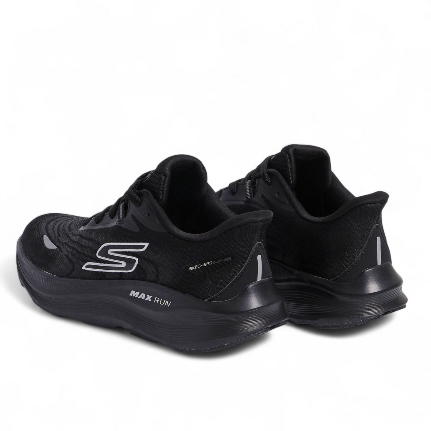 SKECHERS MAX-RUN SLIP-INS –  Comfort & Performance - Fi - in Black