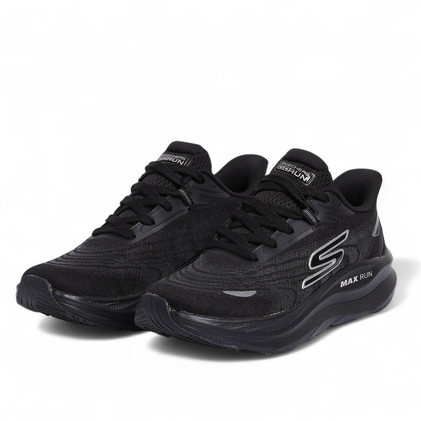 SKECHERS MAX-RUN SLIP-INS –  Comfort & Performance - Fi - in Black