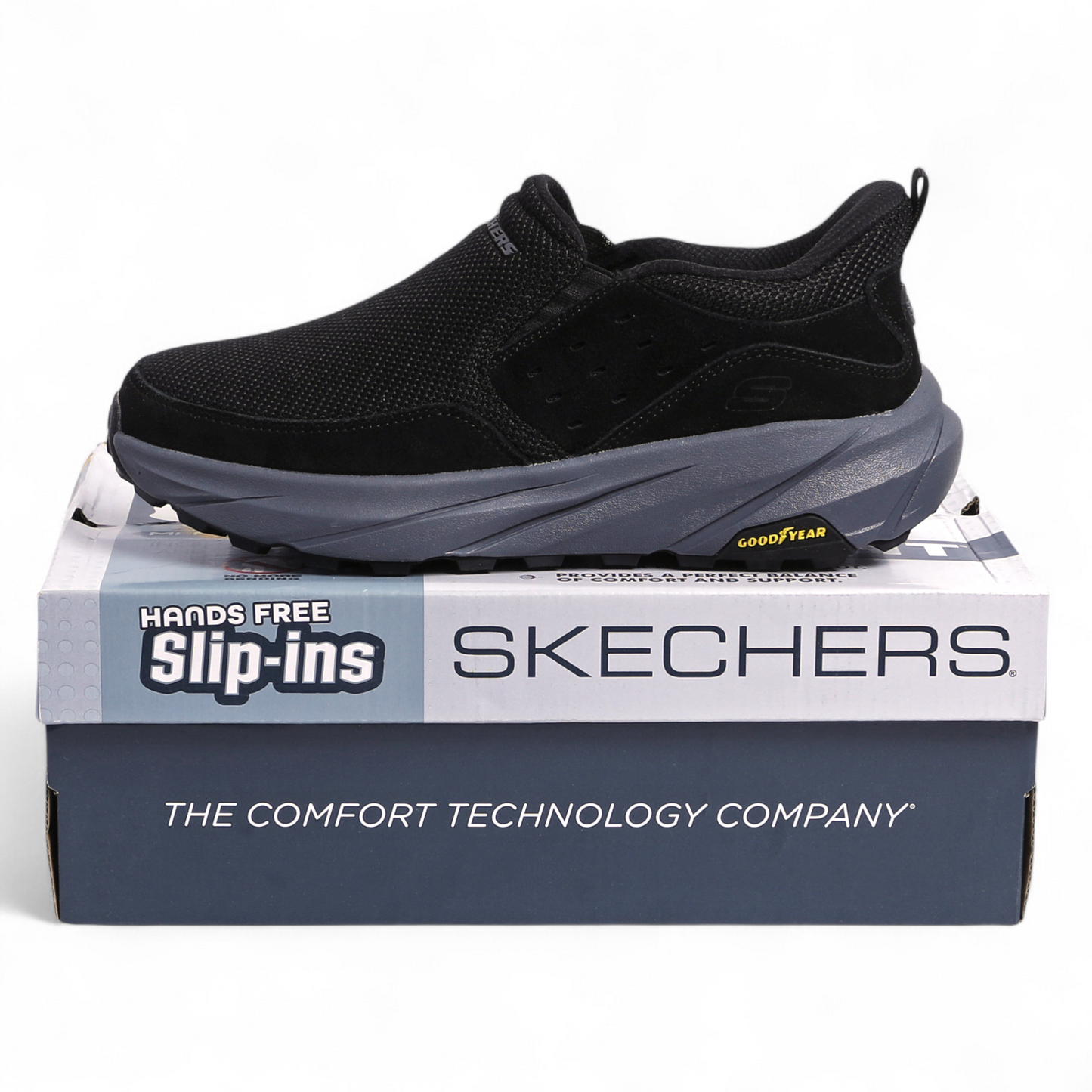 Skechers Slip-Ins with Air Cooled Memory Foam – Easy Comfort, All-Day Support - FR - in Black