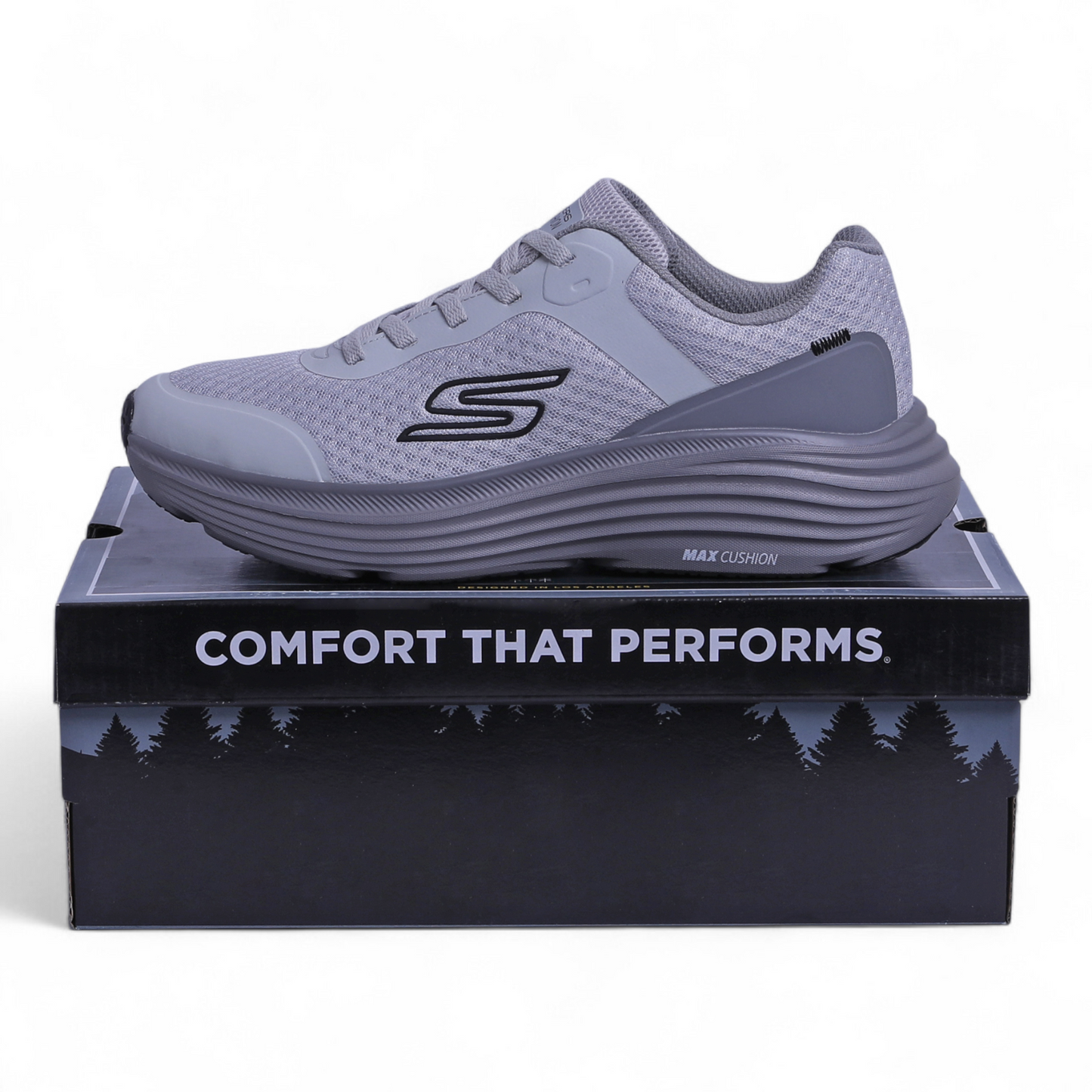 Skechers Max Cushioning Elite – Air-Cooled Goga Mat Comfort - AF - in Gray