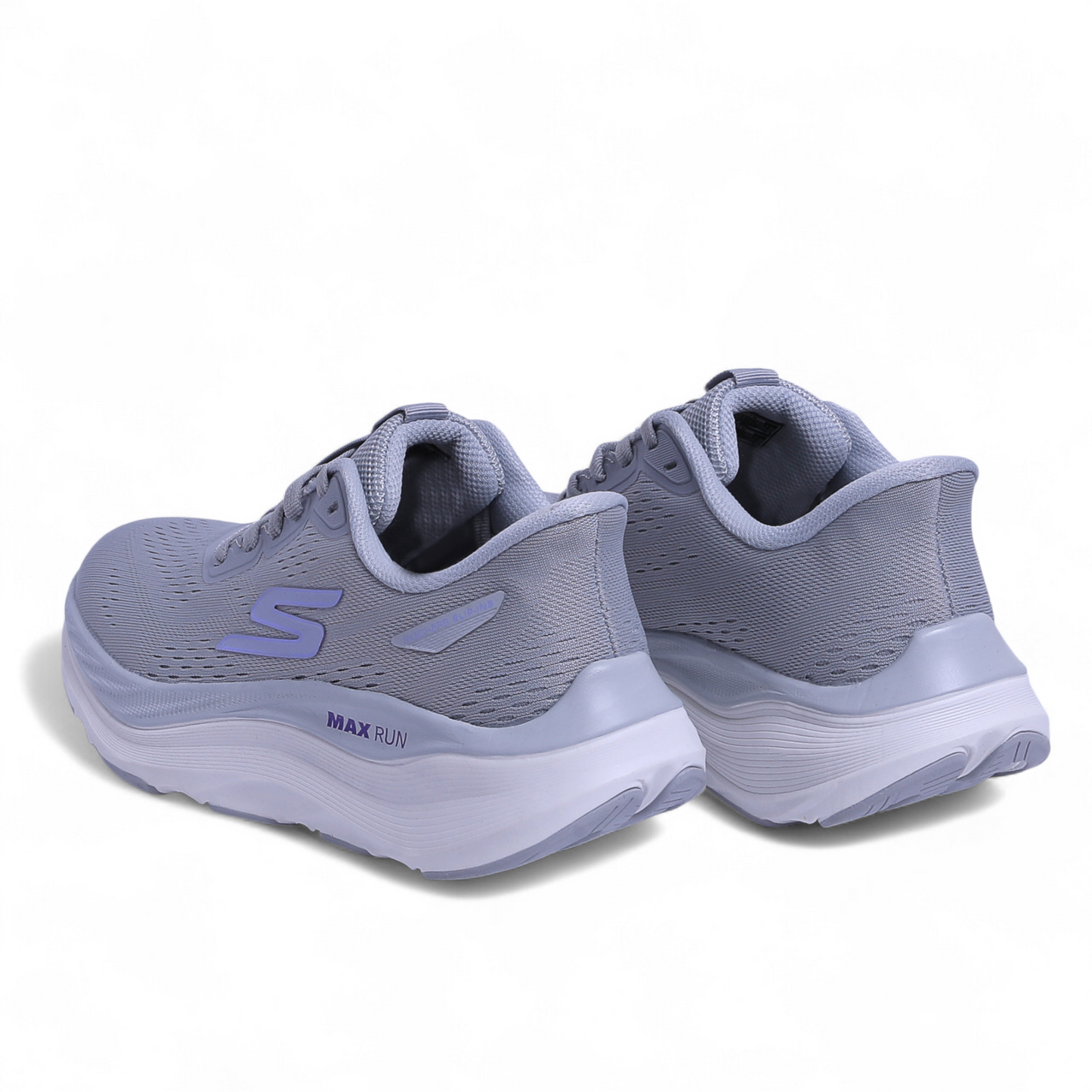 SKECHERS MAX-RUN SLIP-INS –  Comfort & Performance - W5 - in Grey×purble