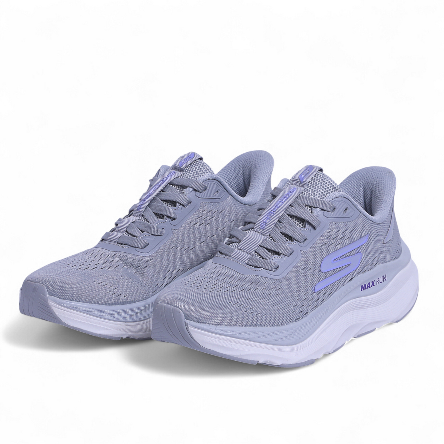 SKECHERS MAX-RUN SLIP-INS –  Comfort & Performance - W5 - in Grey×purble