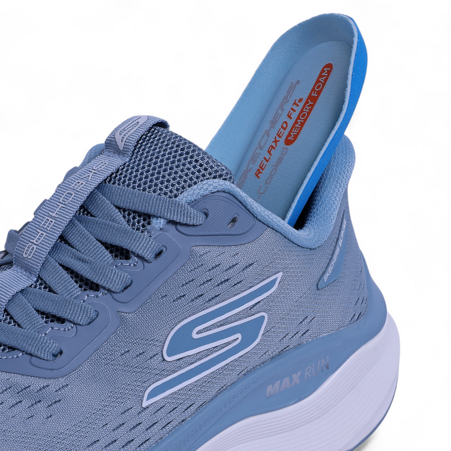 SKECHERS MAX-RUN SLIP-INS –  Comfort & Performance - W5 - in Sky